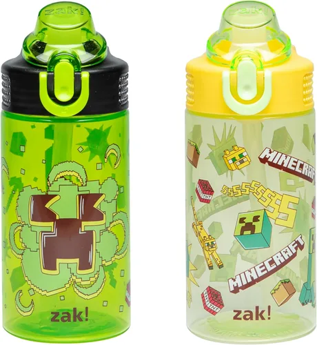 Miniatura 20 de Zak Designs Marvel Spider Man - Botella de agua para niños con cubierta de boquilla y aro de transporte, hecha de plástico duradero, diseño