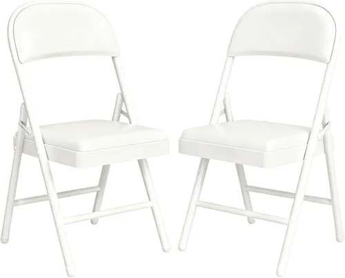 Miniatura 24 de Juego de sillas plegables acolchadas, sillas plegables ligeras, sillas plegables resistentes para comedor, cocina, patio de jardín, fiestas y Negro