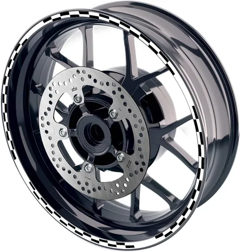 Miniatura 26 de MC MOTOPARTS Pegatinas de llanta exterior de 17 pulgadas C02B compatibles con YZF R125 MT125 MT07 MT10 MT25 FZ25 MT03 (azul)