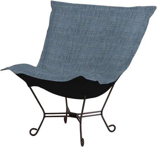 Miniatura 45 de Howard Elliott Collection Avanti Pecan - Silla de asiento oscilante con funda, silla multiusos de mariposa con marco de titanio, muebles de patio