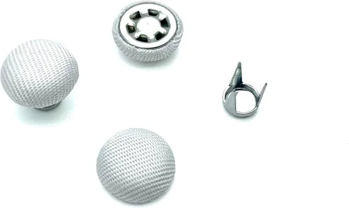 Miniatura 18 de Gorra de béisbol de 5/8 pulgadas / 0.630 in, con botones, botón superior, repuesto para fabricación, suministros de reparación color marrón H155E