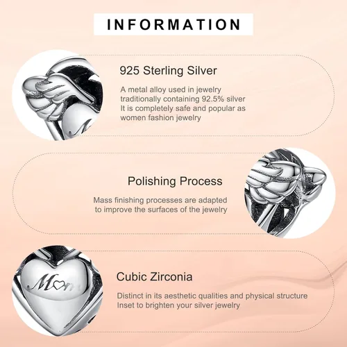 Miniatura 4 de Annmors Family Charm Love your Dad Mon Sister Infinity Charm fits Bracelets, 925 Sterling Silver-Lucky Charm for Woman Pendant Bead, Jewelry Beads