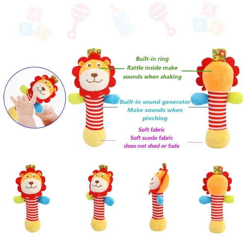 Miniatura 5 de Sonajeros de muñeca para bebés de 0 a 6 meses, calcetines para pies y piernas, tobillos, brazos, mano, pulsera, agitador para niños y niñas de 6 a