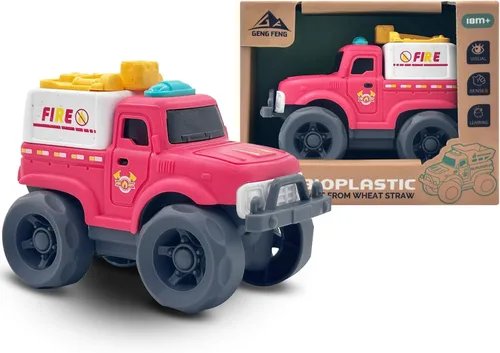 Miniatura 9 de Aigitoy Juguetes de auto para niños y niñas de 1 a 3 años, camión de reciclaje verde, sin BPA, sin ftalatos, PVC, plástico reciclado, juguete