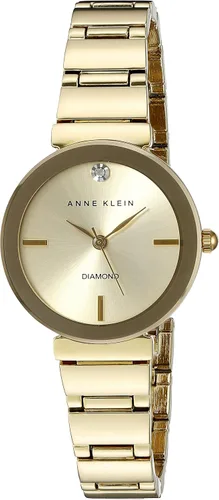 Miniatura 13 de Anne Klein Reloj de pulsera con esfera de diamante genuino para mujer