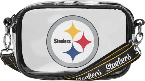 Miniatura 30 de FOCO NFL Womens NFL Team Logo Stripe Clear Crossbody Bag