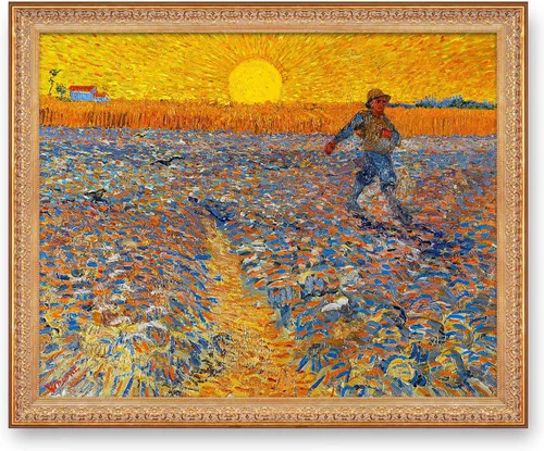 Miniatura 137 de A&T ARTWORK Noche estrellada sobre el Ródano de Vincent Van Gogh. Tamaño del marco: 36 x 30 pulgadas, tamaño de la imagen: 30 x 24 pulgadas