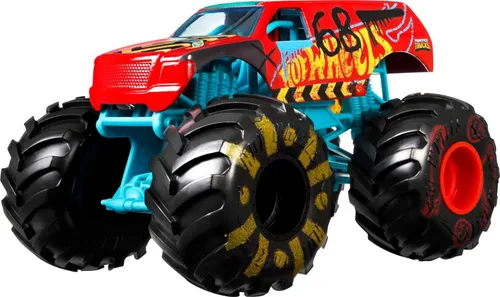 Hot Wheels Monster Truck - Vehículo Derby de demostración a escala 1:24 con ruedas gigantes para niños de 3 a 8 años, gran regalo, camiones de