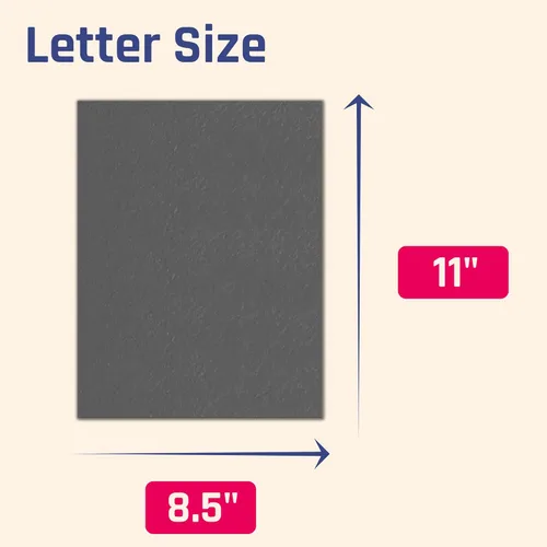 Miniatura 2 de 20 hojas, cartulina negra pesada - 8.5 x 11 pulgadas, 110 libras (300 g/m²)