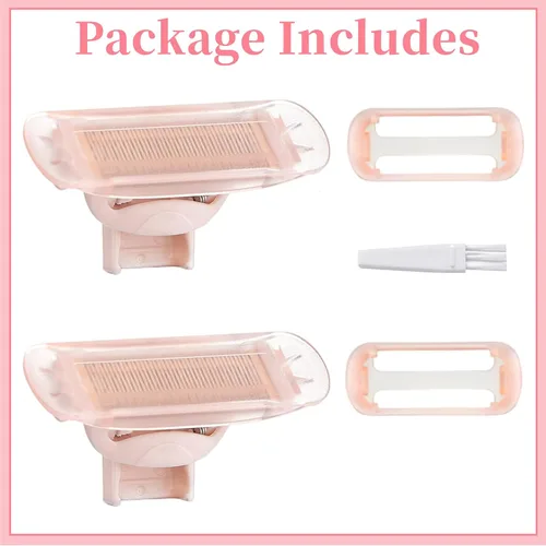 Miniatura 6 de Cabezales de repuesto para maquinilla de afeitar compatibles con Flawless Nu Razor, cabezales de repuesto para acabado táctil impecable para NU Oro