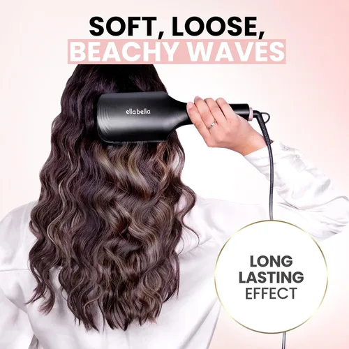 Miniatura 8 de ELLA BELLA® Ultimate Waver Rizador • Herramienta Rizadora • Ajustes de calor ajustables • Rizador de pelo de doble voltaje • Tecnología Negro/Oro