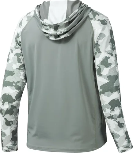 Miniatura 3 de BASSDASH Camisa de pesca de rendimiento UPF 50 para hombre, sudadera con capucha de camuflaje de manga larga FS17M