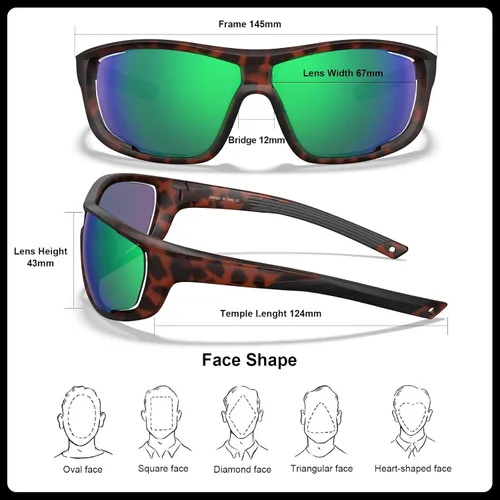 Miniatura 4 de CARFIA Lentes de sol deportivos polarizados para hombres y mujeres, lentes únicos laterales de ventilación para béisbol, correr, ciclismo 5. Marco