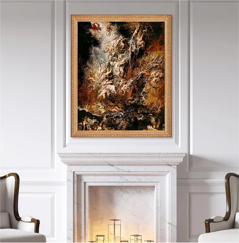 Miniatura 679 de A&T ARTWORK Campo de trigo con cipreses de Van Gogh Las reproducciones de arte clásico mundial, impresiones en lienzo giclée para decoración