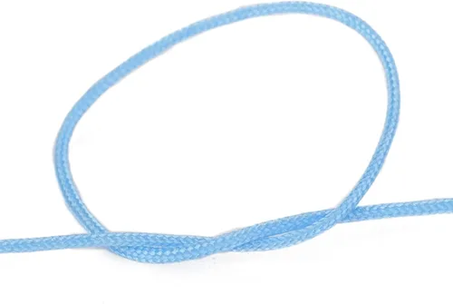Miniatura 4 de Cheriswelry 100 yardas/rollo de cuerda trenzada de nailon de 0.031 in, color azul cielo claro, cordón de nudo chino, cuerda de cuentas