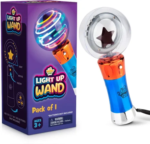 Miniatura 7 de IPIDIPI TOYS Varita Mágica Giratoria con Luz LED para Niños, Pack de 2, Varita Sensorial con Globo LED - Juguetes Iluminados para Relleno
