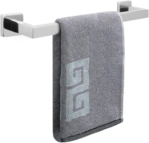 Miniatura 20 de NearMoon - Barra de toallas, accesorios de baño de acero inoxidable premium cuadrado de espesor para toalla de ducha para baño, soporte de toalla