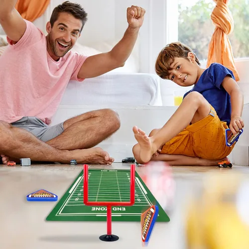 Miniatura 5 de XIPEGPA 20 PCS Mini Juegos de Fútbol Americano de Mesa, Juegos Deportivos de Mesa con Pelotas de Fútbol Americano de Espuma, Postes de Portería