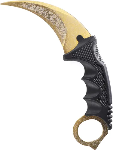 TOPOINT Cuchillo de entrenamiento Karambit sin filo Karambit Cuchillo de entrenamiento de práctica sin herramienta de entrenamiento de vanguardia