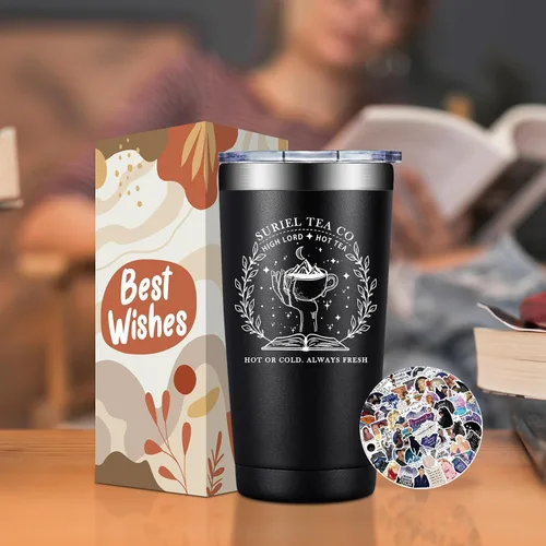 Miniatura 2 de BIRGILT Suriel Tea Co Velaris Taza 20oz - Regalos de Mercancía Acotar para Lectores Amantes de los Libros Mujeres - Taza de A Court of Thorns and