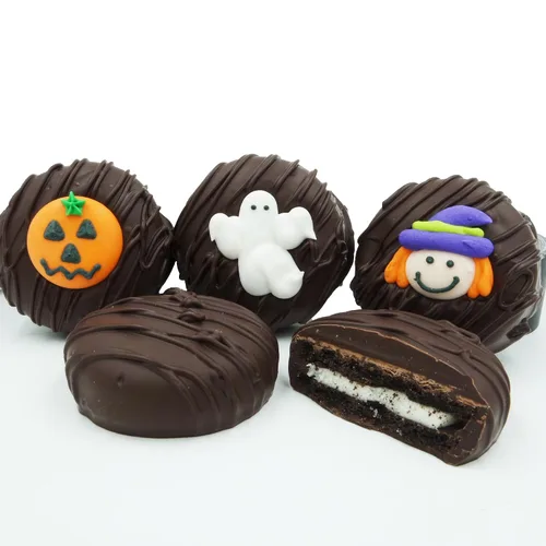 Miniatura 60 de Galletas de la marca Philadelphia Candies cubiertos por ambos lados de chocolate negro y con leche, y crema de cacahuete de la marca Nutter Butter