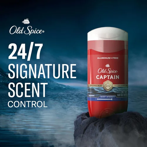 Miniatura 3 de Old Spice Desodorante sin aluminio para hombres, protección contra olores 24/7, frescura 24/7 y aroma duradero, se aplica limpio, 3.0 oz