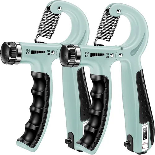 Miniatura 10 de HiKeep Entrenador de Fuerza de Agarre (Paquete de 2), Fortalecedor de Antebrazo, Fortalecedor de Agarre de Mano, Dispositivos de Fortalecimiento