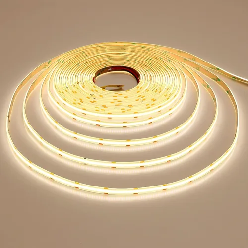Miniatura 7 de GOMING Tira de luz LED COB de 32.8 ft/32.8 pies, 24 V, impermeable, IP65, blanco natural, 4000 K, brillo uniforme, 3840 LED, CRI 93+, cinta de luces