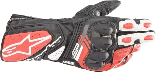 Miniatura 5 de Alpinestars Guantes SP-8 V3, cuero de guantelete completo, certificado CE, ajuste inspirado en la carrera, protección de nudillos, palma reforzada