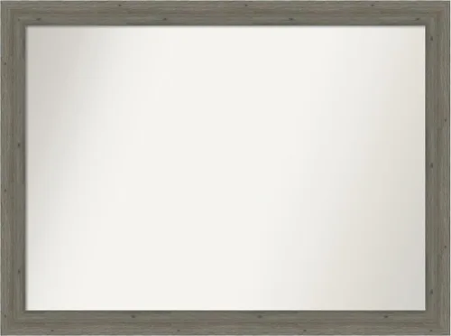 Miniatura 42 de Amanti Art Espejo de pared personalizado no biselado (24.5 x 24.5 pulgadas), marco gris marrón alta, varios tamaños personalizados, espejo de baño