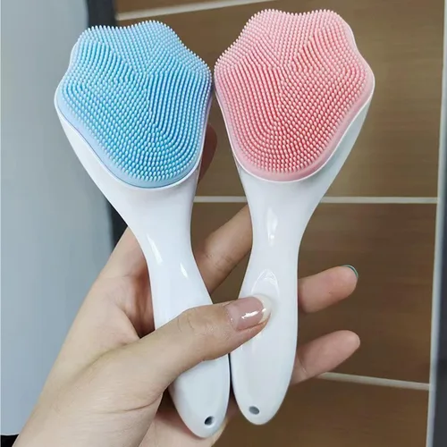 Miniatura 5 de Cepillo exfoliante y exfoliante facial de silicona, cepillo de limpieza facial para puntos negros, acné, poros, tapa de cuna, cuidado de la piel