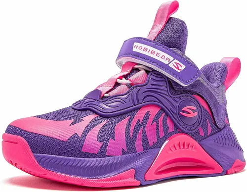 HOBIBEAR Kids Sneakers for Boys Girls Running Tennis Shoes Basketball Breathable Athletic