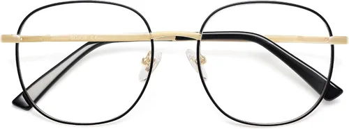 Miniatura 8 de SOJOS Classic Square Blue Light Blocking Glasses for Women Men Stylish Computer Glasses SJ1137