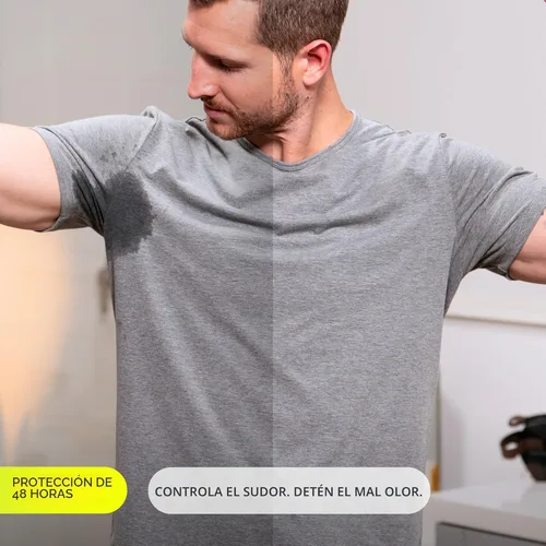 Miniatura 3 de SweatBlock Desodorante y antitranspirante de fuerza clínica para hombres y mujeres, aroma fresco costero, paquete de 2 unidades, protección de 48