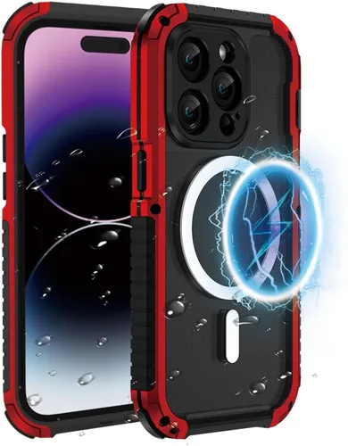 Miniatura 10 de FW - Funda de metal para iPhone 15 Pro, compatible con MagSafe, funda para iPhone 15 Pro, marco de metal de aluminio, cuerpo completo, resistente