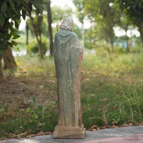 Miniatura 4 de Estatua de jardín de la Sagrada Familia, escultura católica grande al aire libre H31.5 pulgadas, gran Sagrado San José alto, Virgen María
