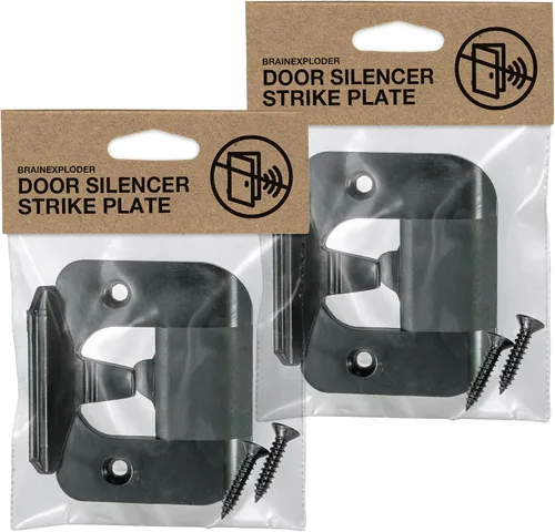 Miniatura 13 de BrainExploder Placa de Golpe Silenciadora de Puerta – Flexible, Solución Eliminadora de Ruido para Pestillos Ruidosos Se Ajusta Sin