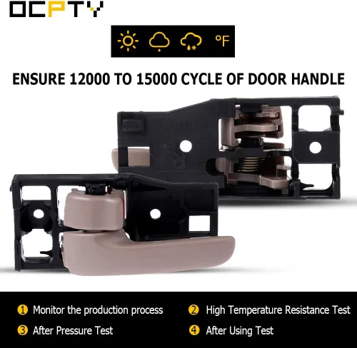 Miniatura 5 de OCPTY Manija de puerta Interior del lado izquierdo del conductor de repuesto para 2000-2006 para Tundra Manija de puerta interior beige