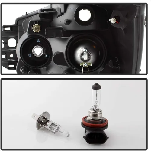 Miniatura 4 de AKKON - Faros de repuesto LED DRL de día con anillo doble halo y bisel negro para Nissan Titan Armada