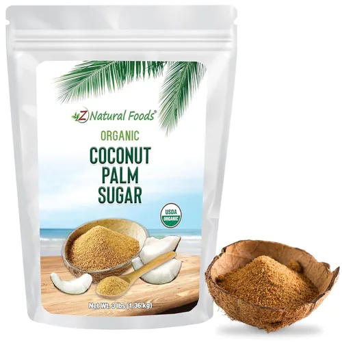 Miniatura 5 de Z Natural Foods Azúcar de coco orgánico, rico en nutrientes, sabroso y sin refinar, perfecto para té, café, avena, postres y hornear, sin OMG