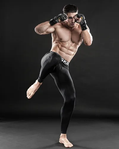 Miniatura 8 de DRSKIN Paquete de 5, 4, 3 o 1 pantalón de compresión para hombre, leggings deportivos, capa base, correr, atletismo, entrenamiento, activo
