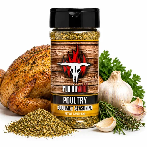 Condimento Gourmet para Aves – Mezcla para Pollo y Pavo Multiusos con Ajo, Limón y Especias | Mezcla Premium Sin GMS Añadido para Asar, Grillar,