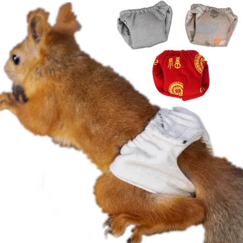 Pañales reutilizables lavables de ardilla, altamente absorbentes, con pantalones fuertes y flexibles, sin fugas, pañales reutilizables para orina, 3