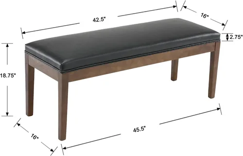 Miniatura 3 de LZAREAL Banco de entrada tapizado, banco de zapatos moderno para pasillo, porche, banco de dormitorio, banco para el extremo de la cama, banco