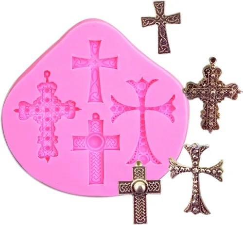 Miniatura 7 de Moldes de fondant para baby shower (paquete de 5), lindo chocolate de silicona, moldes para pies, molde de decoración de ropa para fiesta temática