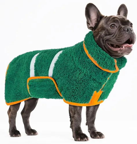 Miniatura 50 de Bienbee Bata de baño para perro, de secado rápido, súper absorbentes, para perros pequeños, medianos y grandes, abrigo de secado para después