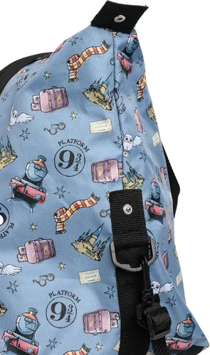Miniatura 6 de Harry Potter Bolsa de lona de tren búho Hogwarts con estampado de búho para viajes Blanco apagado Bolsa de lona