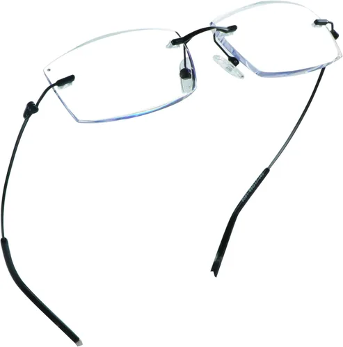 Miniatura 8 de LifeArt Gafas de lectura con bloqueo de luz azul, anti rayos azules, reducen la fatiga ocular, marco sin montura con diamante elegante