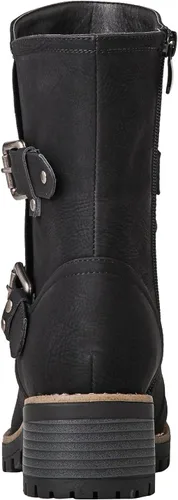 Miniatura 18 de GLOBALWIN Botas militares con cordones a media pantorrilla, para motocicleta, para festivales de moda, para mujer