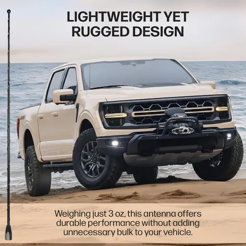 Miniatura 6 de AntennaMastsRus – 2009 – 2018 Dodge Ram Truck 1500 – antena de Repuesto, Negro